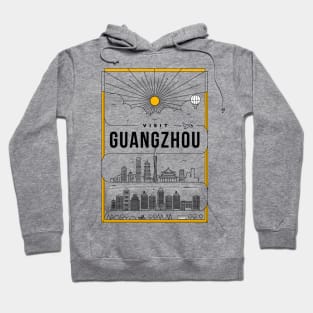 Guangzhou Minimal Lineal Poster Hoodie